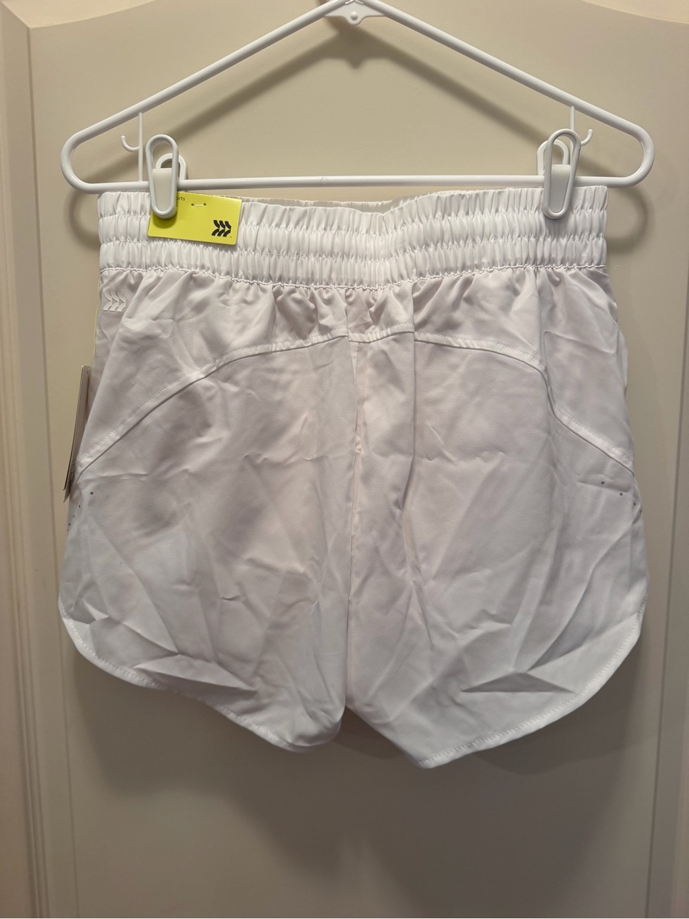NWT all in motion White Elastic Waist Athletic Shorts - Picture 7 of 9